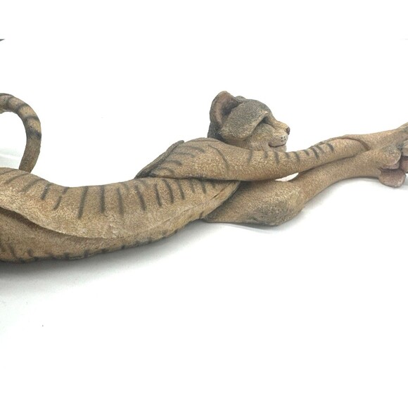 Country Artists A Breed Apart #70407 Cleo Striped Cat Stretching 2002 Feline - Picture 6 of 10